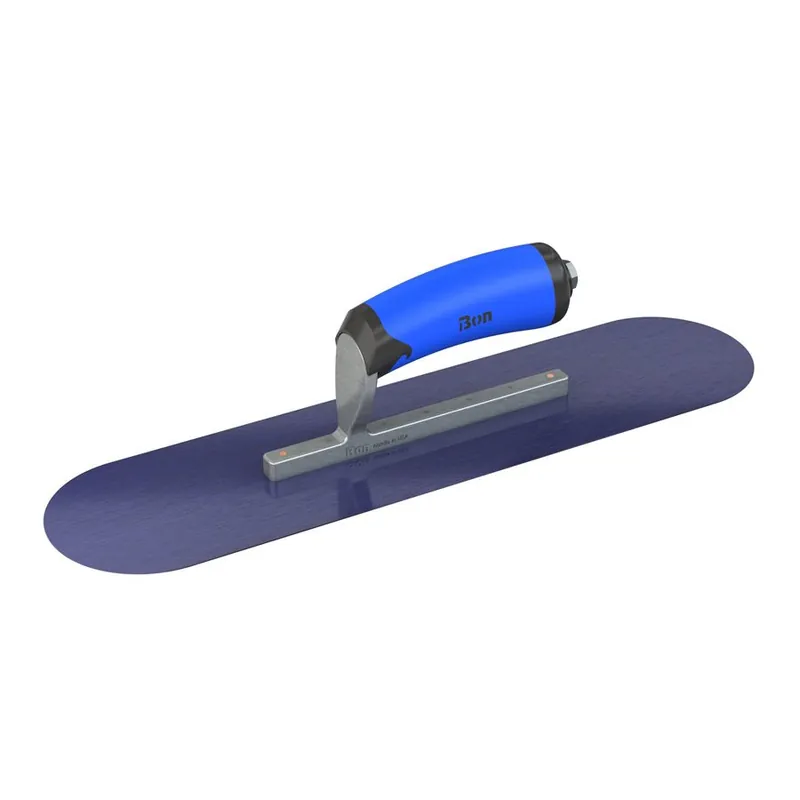 Bon Steel City SCT-POOL-BS Blue Steel Pool Trowel 20 x 5 inches Comfort Wave Handle