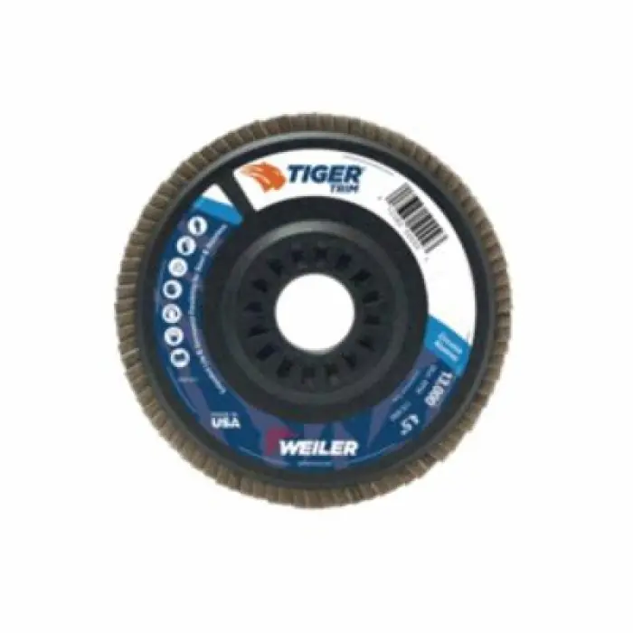 Weiler 50014 Trimmable Tiger 5 in Coated Flap Disc 40 Grit