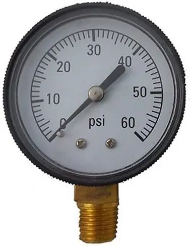 JED Pool Tools 80-845 Pool Pressure Gauge
