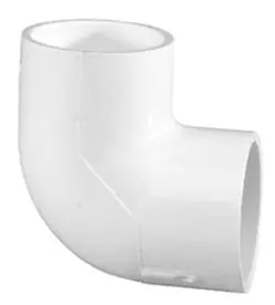 LASCO 406-050 PVC Elbow 90 Degree Slip x Slip 5 Inch Pipe Fitting