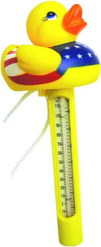 JED Pool Tools 20-206-D USA Floating Duck Thermometer