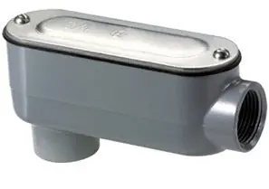 Bridgeport LB-47CG Rigid and IMC Conduit Body, Type LB, Aluminum, Cover and Gasket, Size 2-1/2 Inch
