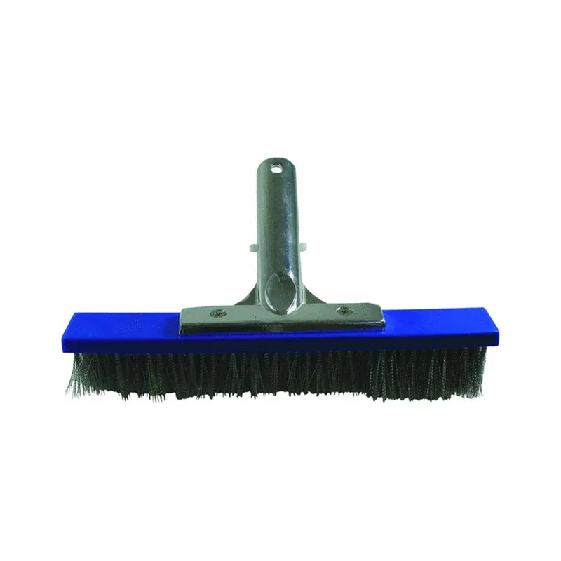 JED Pool Tools 70-274 Pool Brush Aluminum Blue Stainless Steel 10 Inches