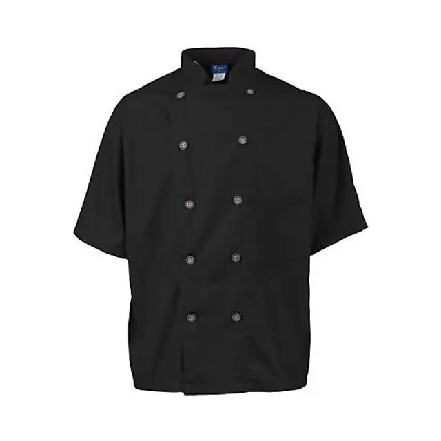 KNG Active Chef Coat 2XL Mens Black/Slate SS