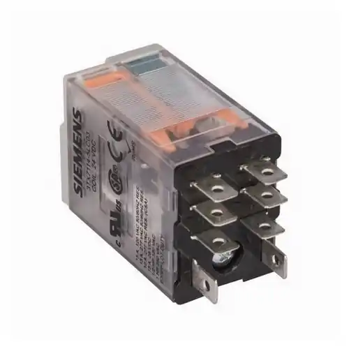 Siemens 3TX7114-5LC03 24 VDC 15 Amp DPDT Plug-In Relay