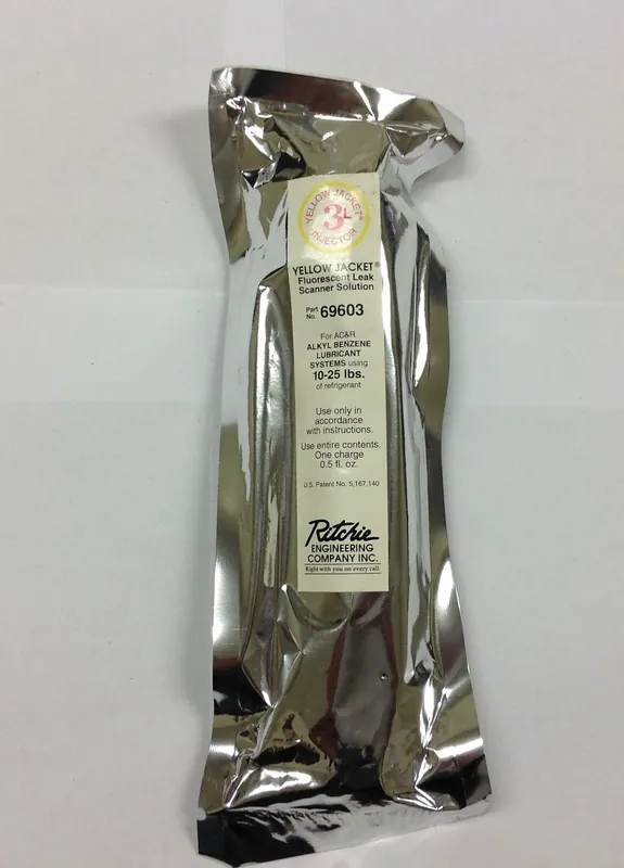 YELLOW JACKET 69603 Fluorescent Leak Scanner Solution #3 Injector AC&R Alkyl Benzene Lubricant 10-25LBS