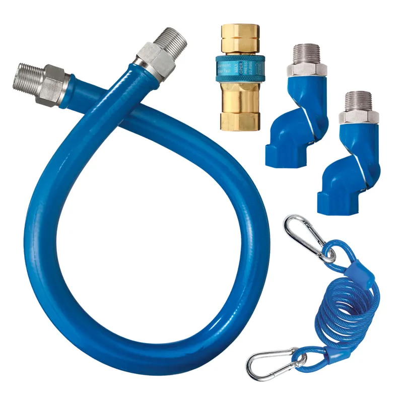 CONNECTOR,GAS KIT1"OD X 48" W/ QD, 2SWIVEL & CAB
