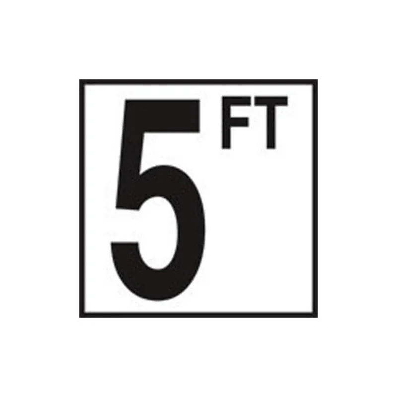 Inlays CC620050 6x6 Inch Ceramic Tile Deck Pool Marker Printed - Non Skid and Frost Resistant