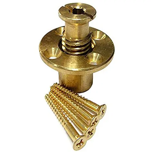 GLI Pool Products 99-20-9100046 Wood Deck Brass Anchor for Safety Covers
