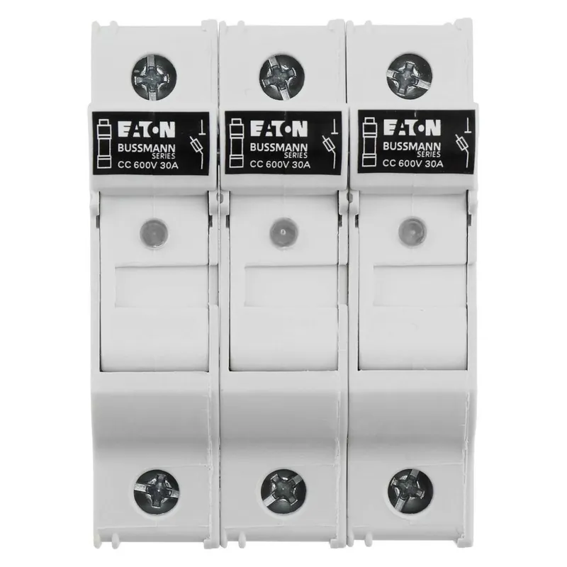 Bussmann CHCC3DIU Finger Safe Modular Fuse Holder 600 VDC 30 A 3 Poles