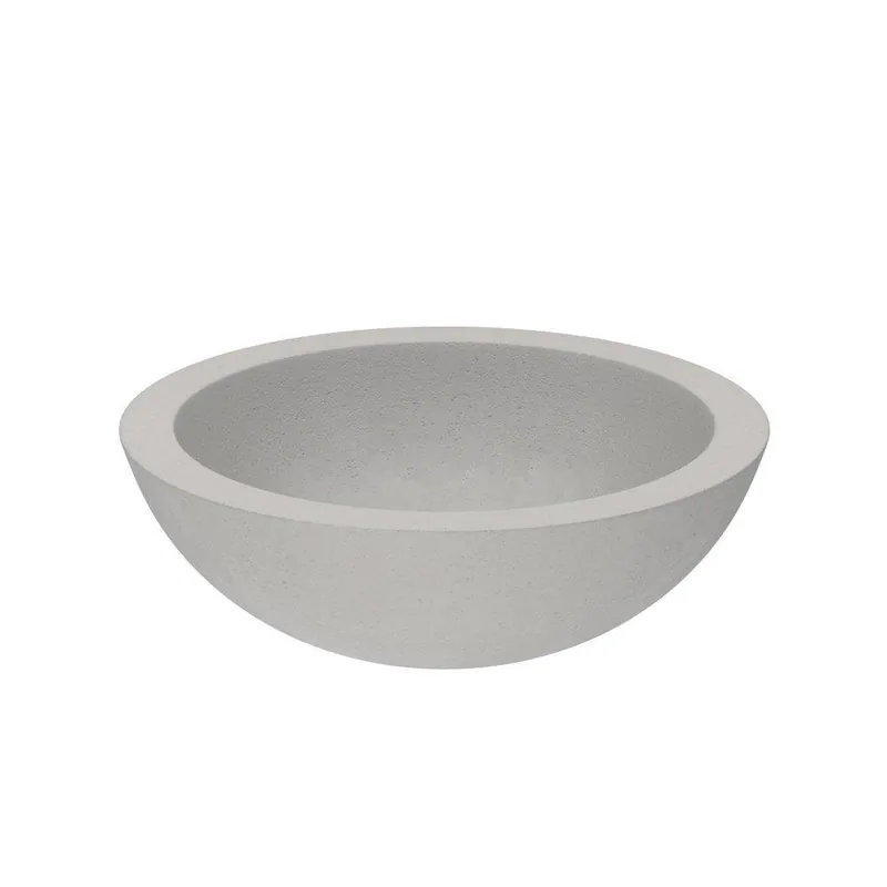 Native Trails NSL1705-A Morro 17 x 17 in. Round Vessel Mount Bathroom Sink in Ash