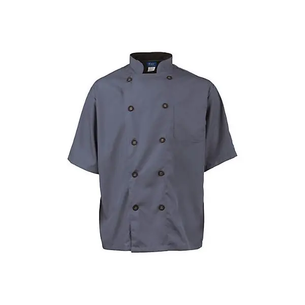 KNG Active Chef Coat 3XL Mens Slate/Black SS