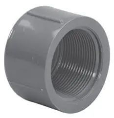 LASCO 848-007 3/4 Inch FPT 690 PSI Schedule 80 PVC Threaded Cap