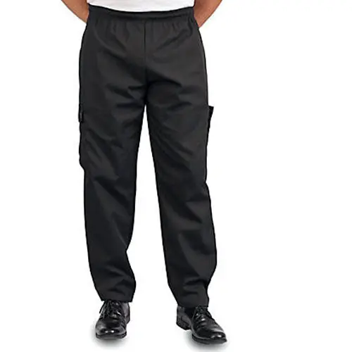 KNG Lg Baggy Chef Pants Black for AllPoints 1138L