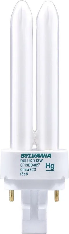 Sylvania 20671 Dulux D/E 13W T4 Compact Fluorescent Light Bulb with G24q-1 Base