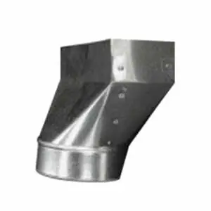 Gray Metal 10X4X6-110R Straight Register Boot 10 x 4 x 6 Galvanized