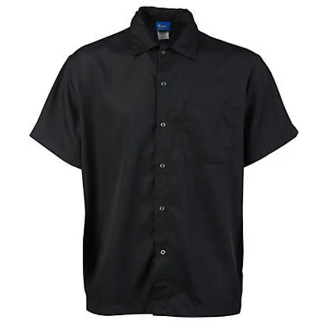 KNG XS Cook Shirt FrontSnap, Black