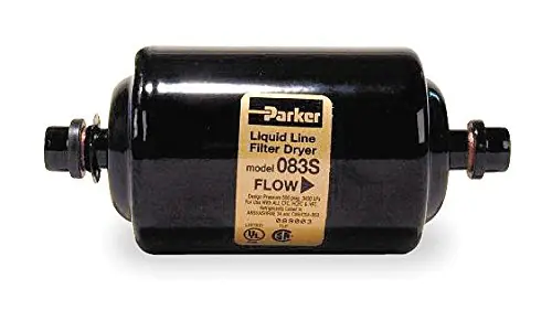 Parker 303S Gold Label Steel Liquid Line Filter-Drier 3/8 Inch Odf Solder Fitting 3 Inch Shell Diameter
