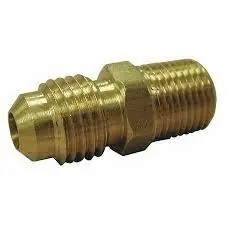 Holyoke Fittings 48-32 Brass Straight Male Adapter 3/16 x 1/8 Flare x MPT