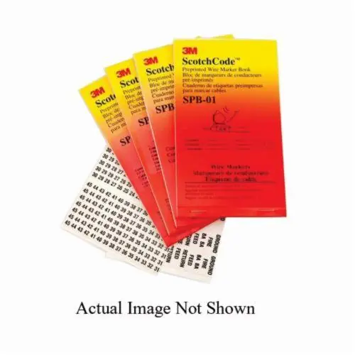 3M 7000132480 SPB Pre-Printed Wire Maker Book, 1.37 in L x 0.22 in W