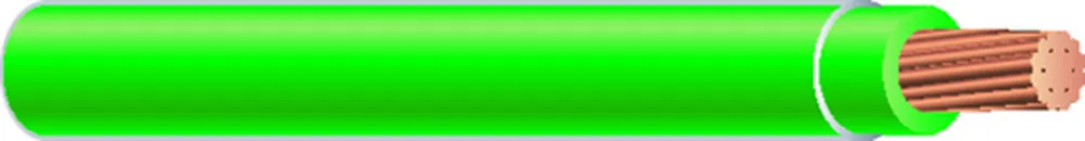 Southwire 22968201 12 AWG UL THHN Building Wire, Bare copper, 19 Strand, PVC, 600V, Green