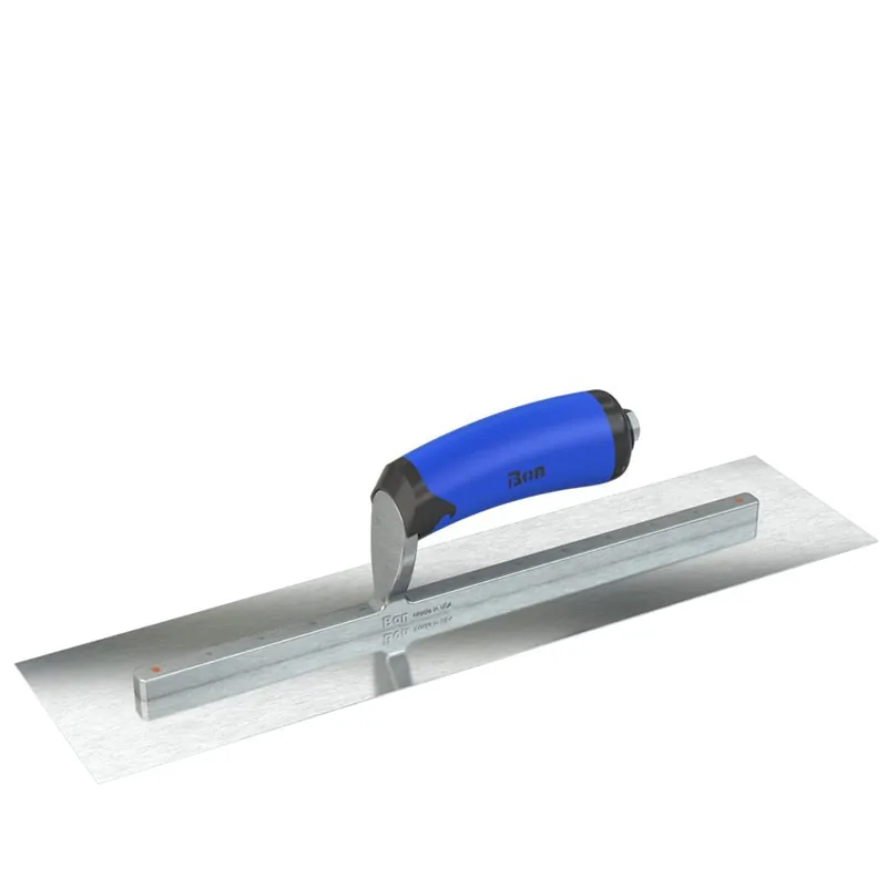 Bon Steel City 67302 Razor Stainless Steel Finishing Trowel - Square End - 11 X 4 - Comfort Wave Handle