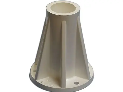 Saftron SB-F-G Surface Mounting Base 1.93W ID x 6H OD Single Grey
