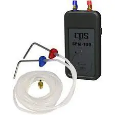 CPS Products SPM-K1 Dual Port Manometer and Probe Kit Plus/Minus 75 WC -40 - +185 Degrees