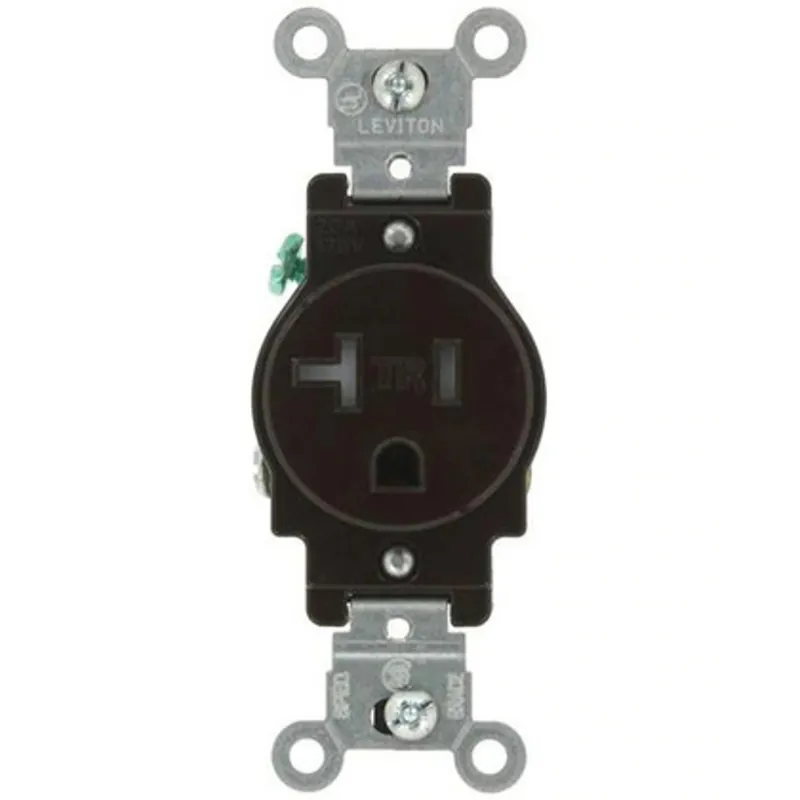 Leviton T5020-E 20 Amp 125 Volt NEMA 5-20R Narrow Body Receptacle