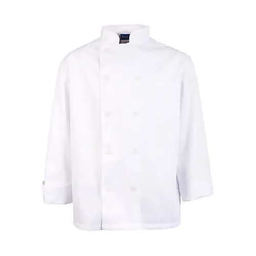KNG 2XL Mens Chef Coat Long Sleeve for AllPoints 10502XL