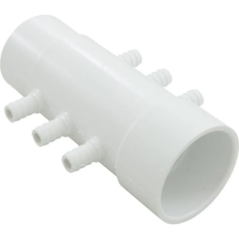 Waterway Plastics 425-4000B 1.5 Inch Slip X 1.5 Inch Spigot 0.37 Inch 6 Barb Manifold