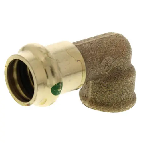 Viega 79565 1-1/2 ProPress x Female Bronze 90 Elbow Lead Free