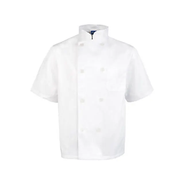 KNG Lg Chef Coat Short Sleeve