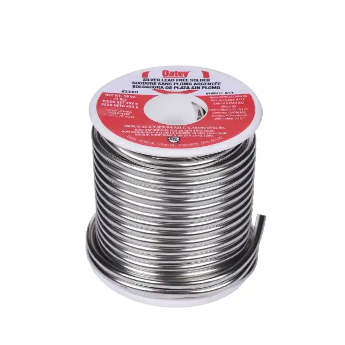 Oatey 23001 Silver Lead-Free Solder Wire 1 lb