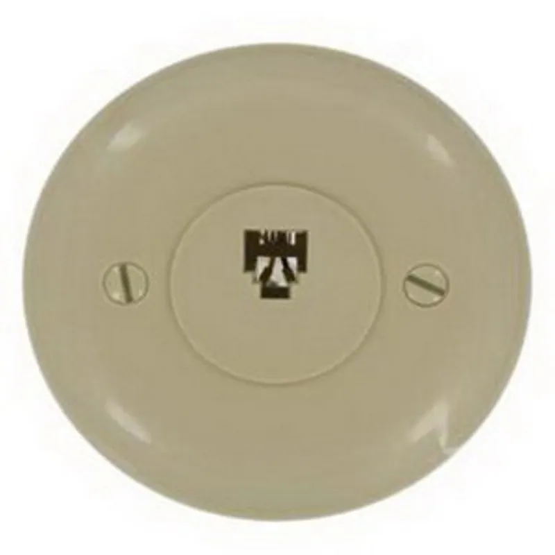 Leviton 40229-I Jack-Flush Mount,4 Terminal Ivory