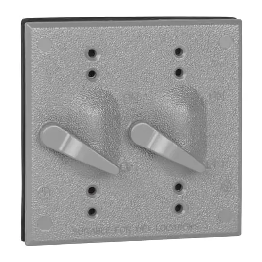 Red Dot 2CCT Two Gang Weatherproof Receptacle Cover