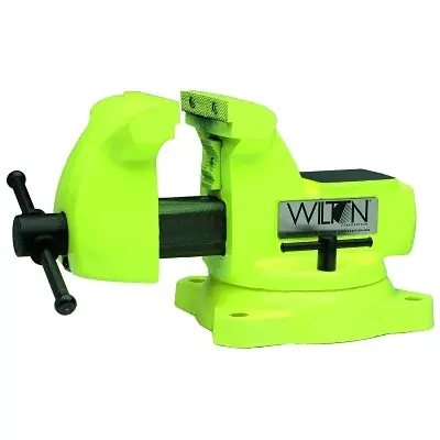 Wilton 63187 High Visibility Safety Vises 5 in Jaw 3 3/4 in Throat Swivel Base