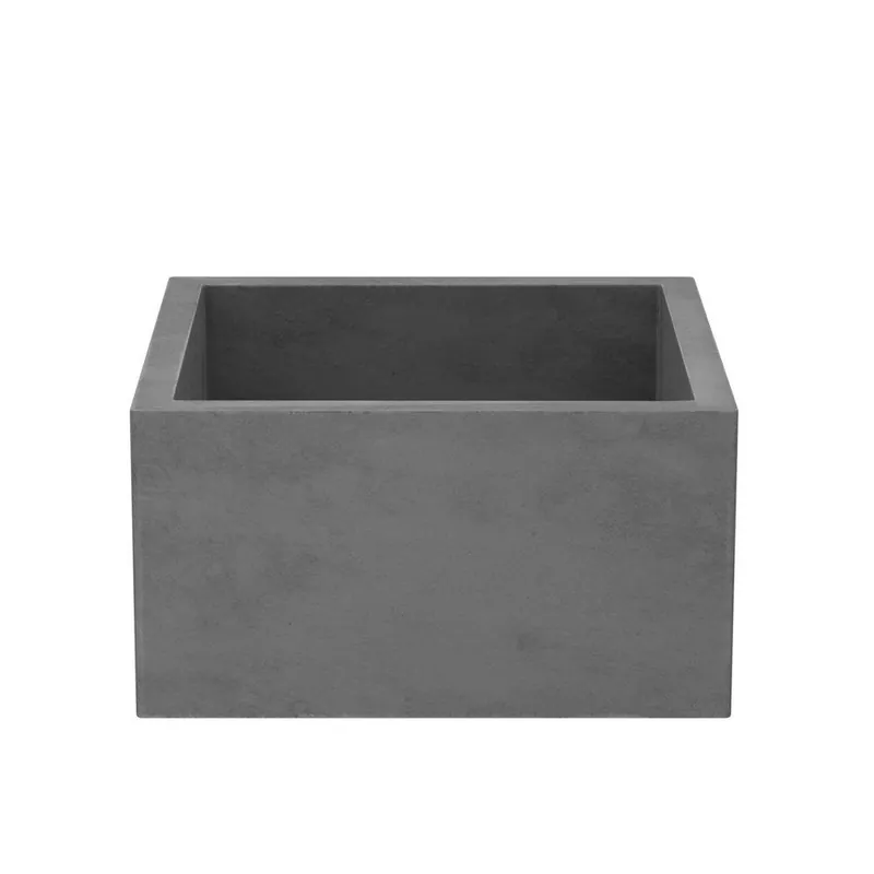 Native Trails NSB1515-S Ventana 15 x 15 in. Apron Front and Undermount NativeStone® Bar Sink in Slate
