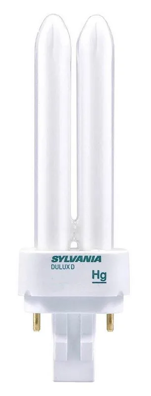 Sylvania 21118 Dulux D 13W T4 Compact Fluorescent Light Bulb with GX23-2 Base