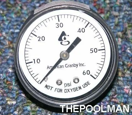 American Granby EIPPG602-4B Pressure Gauge Back Mount