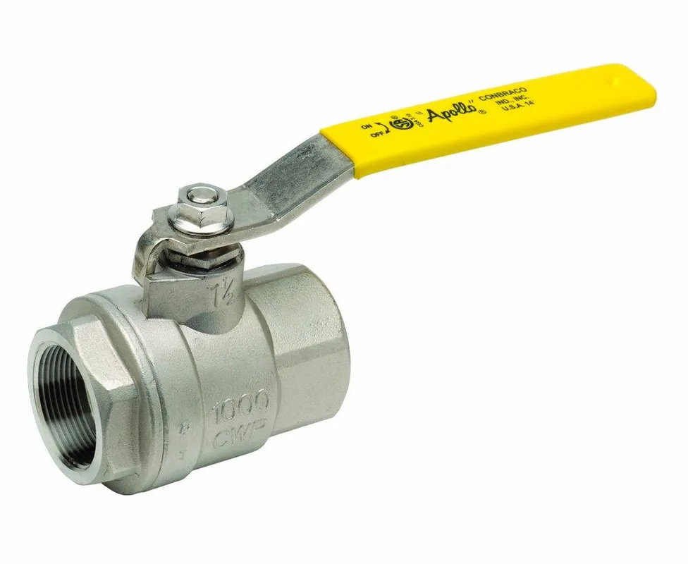 Apollo Valves 76F10227 76F-100-A Series 3/8 in. Stainless Steel Full Port FNPT 1000# Ball Valve
