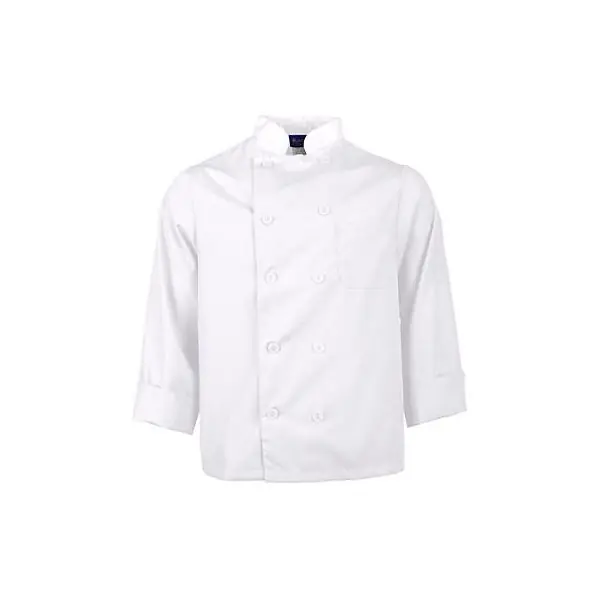 KNG 2XL LW Chef Coat White Long Sleeve