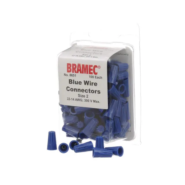 NUTS, WIRE - BLUE (100/Pkg)
