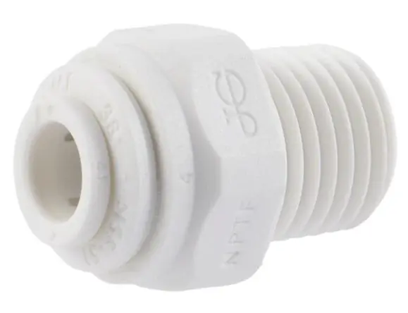 RWC 66562611989 John Guest Male Connector 1/4 X 1/4 NPTF EACH
