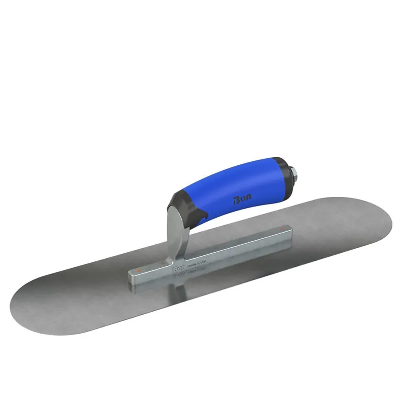 Bon Steel City SCT-POOL-CS Carbon Steel Pool Trowel - 20 x 5 inches - Comfort Wave Handle