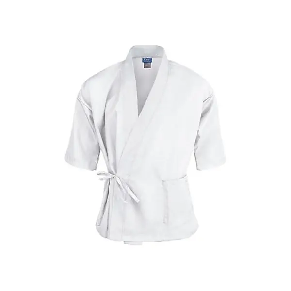 KNG M Sushi Chef Coat White 3/4 Sleeve
