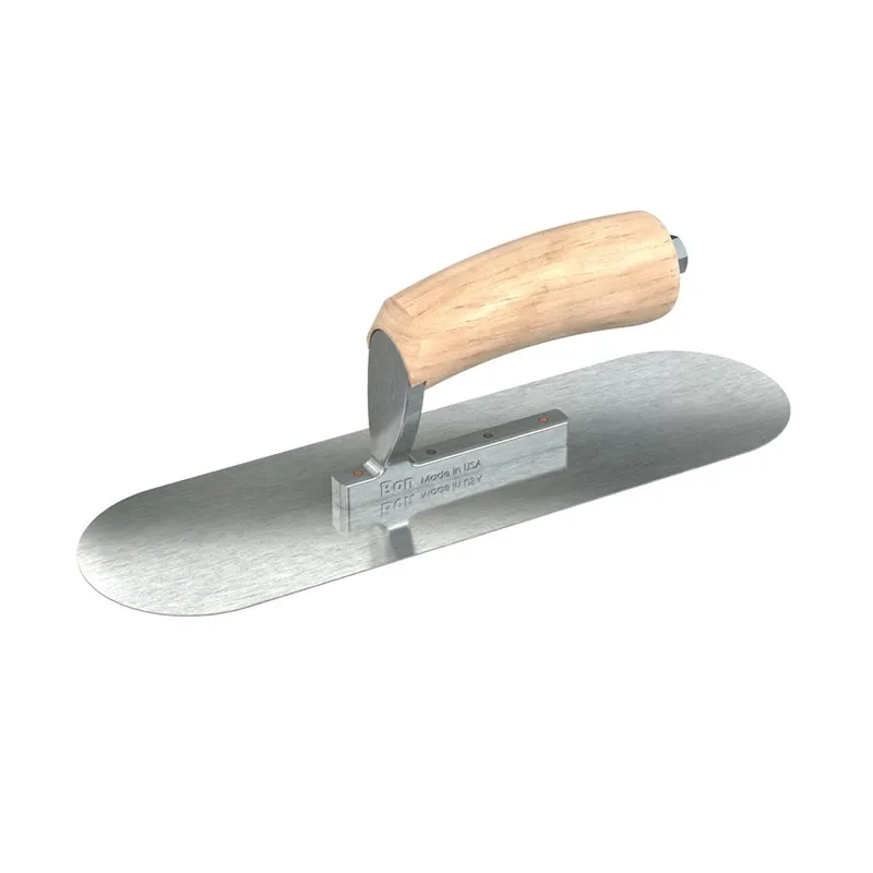 Bon Steel City 66-276 Razor Stainless Steel Pool Trowel - 12 X 3.5 - Camel Back Wood Handle