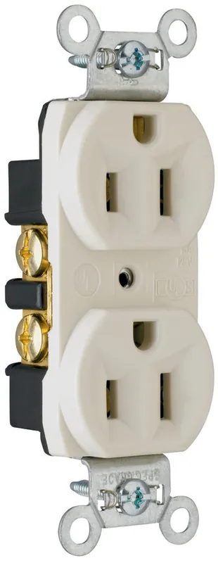 Pass & Seymour CRB5262LA Construction Spec Grade Duplex Receptacle, 15A 125V