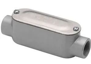 Bridgeport C-42CG Rigid and IMC Conduit Body, Type C, Aluminum, Cover and Gasket, Size 3/4 Inch
