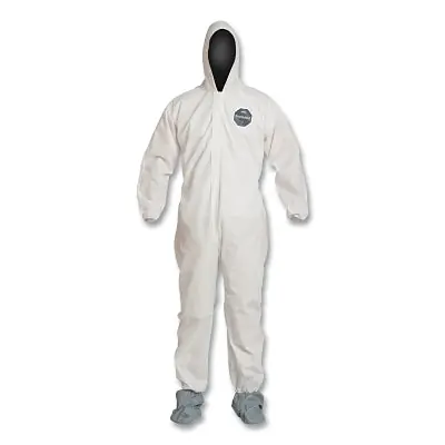 DuPont PB122SWHXL002500 Proshield 10 Coverall, Attached Hood and Boots, X-Large